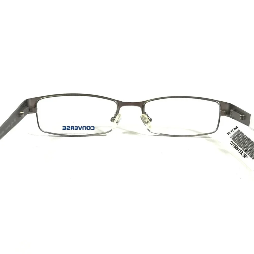 Converse Eyeglasses Frames RANDOM LIGHT GRAY Green Silver Rectangular 52-18-135